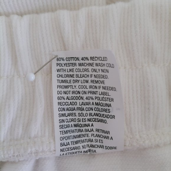 All In Motion Womens White Pull On Crop Lightweight Drawstring Pants Size XL - Picture 6 of 6